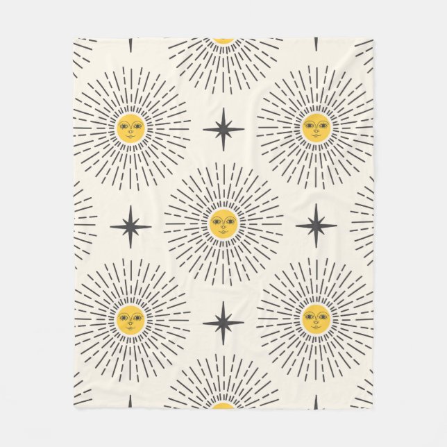 Manta Polar Sunshine con patrón Celestial sin foco (Anverso)