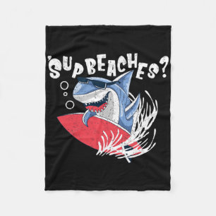 Manta Polar Sup Bebe Funny Shark Summer Beach Lover Meme Va