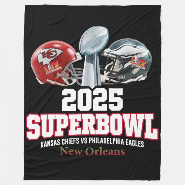 Manta Polar Súper Bowl de 2025 (Anverso)