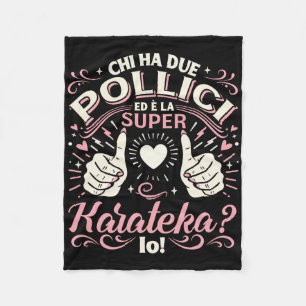 Manta Polar Super Karateka - Regalo Karate Ragazza Karate Donn