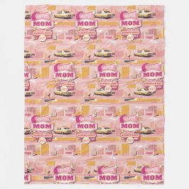 Manta Polar Super Mamá del estilo Retro Vegas 70 siempre ocupa