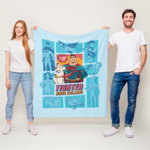 Manta Polar Super-Mascotas y Liga de la Justicia - Apriete tus