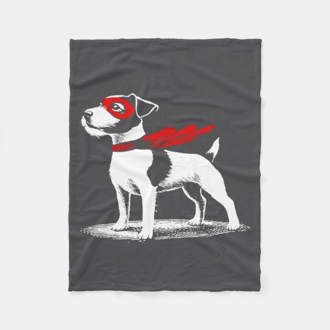 Manta Polar Superhero Dog Cape Illustration Funny Loyal Pet He (Anverso)