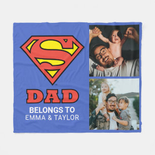 Manta Polar Superman   "Este Super Papá Pertenece A"