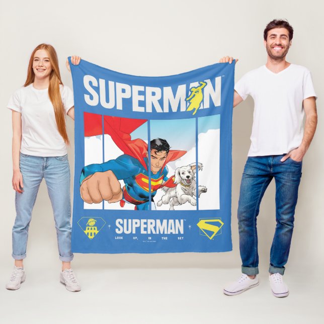 Manta Polar Superman y Krypto Take Flight (In situ)