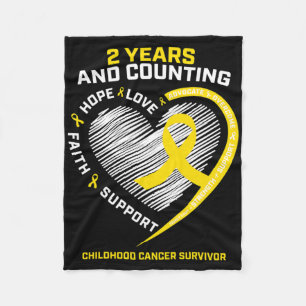 Manta Polar Supervivientes de cáncer infantil de oro niños niñ