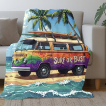Surf o reventar Groovy Retro Hippie Surfista Autob
