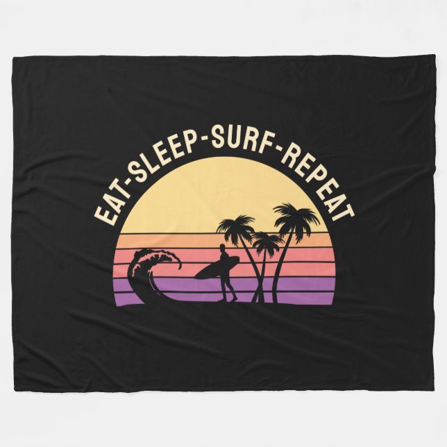 Manta Polar Surfing Retro (Frente (Horizontal))