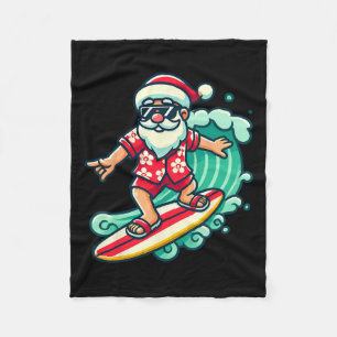 Manta Polar Surfing Santa Tropical Navidades Vacantes en