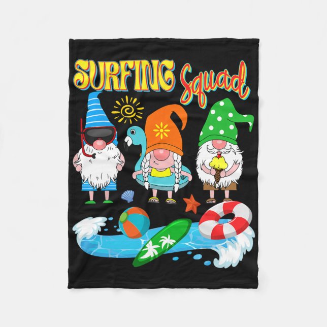 Manta Polar Surfing Squad Three Gnomes Hawaiian Surfing Summer (Anverso)