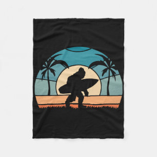 Manta Polar Surfista Bigfoot en la playa surfeando Bigfoo vint