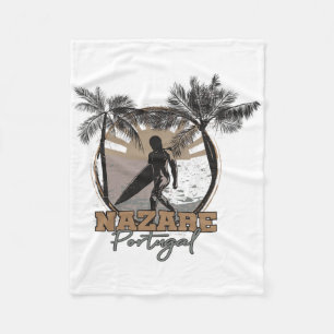 Manta Polar Surfista de Nazaré I Portugal Retro I Surfing I Na