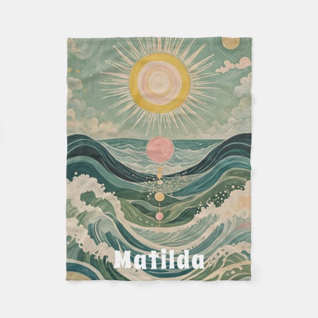 Manta Polar Surge solar personalizado (Anverso)