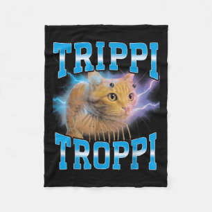 Manta Polar Surreal italiano Brainrot Meme Trippi Troppi Cat F
