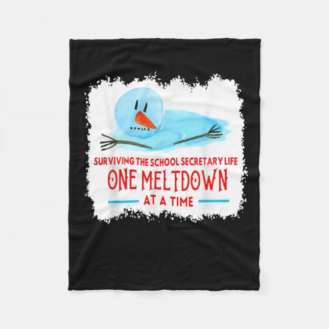 Manta Polar Surviving The School Secretary Life Snowman Christ (Anverso)