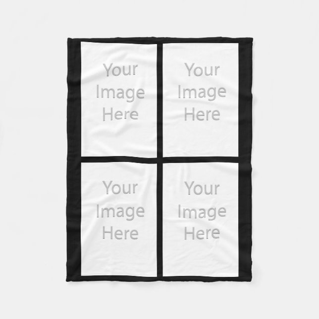 Manta Polar Sus 4 fotos Personalizados... (Anverso)