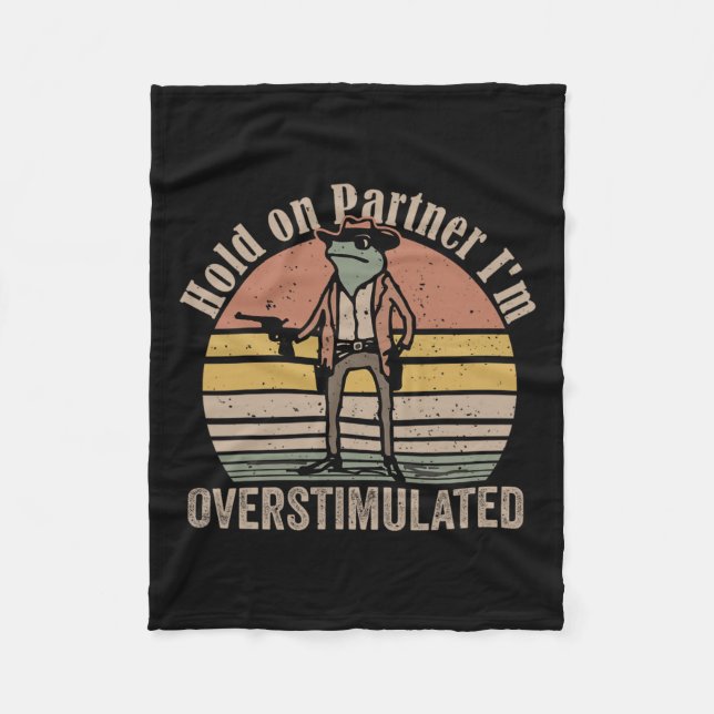 Manta Polar Suspender A La Pareja Soy Vint De Rana De Vaquero  (Anverso)