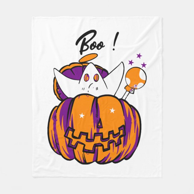 Manta Polar Susto de Halloween (Anverso)