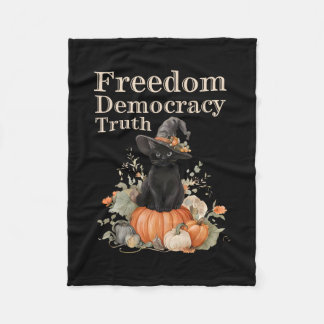 Manta Polar Sutil Resistir Trump Libertad Democracia Verdad Br