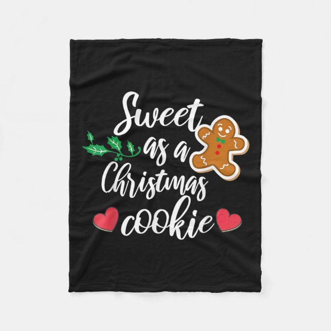 Manta Polar Sweet As A Christmas Cookie - Biscuit, Christmas C (Anverso)