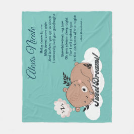 Manta Polar Sweet Dreams Baby Bear