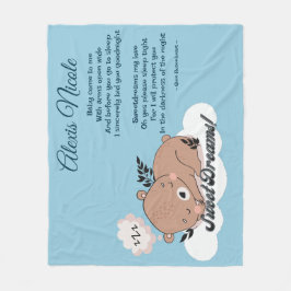 Manta Polar Sweet Dreams Baby Bear