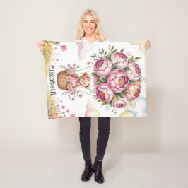 Manta Polar Sweet Dreams Baby Girl Shower Gift