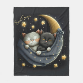 Manta Polar Sweet Dreams Cute Design Kitten