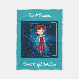 Manta Polar Sweet Dreams Sweet Angel, Personalizado
