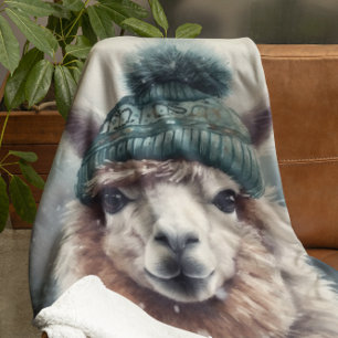 Manta Polar Sweet Winter Alpaca, personalizado