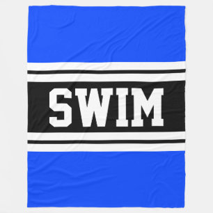 Manta Polar SWIM negrita franjas de Carreras atlética azul neg