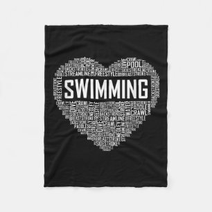 Manta Polar Swimming Heartach Swimmer Regalos Swift Lover