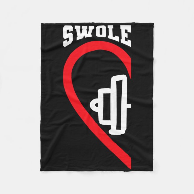 Manta Polar Swole Mates Cute Workout Parejas Correspondientes  (Anverso)