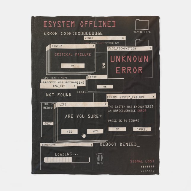 Manta Polar System Offline - Diseño Techno-Brutalist (Anverso)