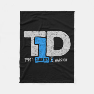 Manta Polar T1d Tipo 1 Sensibilización de los guerreros sobre