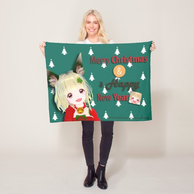 Manta Polar t_mikage blanket[CHRISTMAS]/ミカゲブランケット[CHRISTMAS] (In situ)