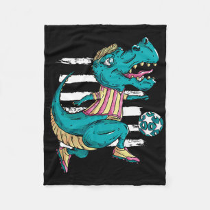 Manta Polar T-rex Dinosaur Juega Fútbol - Diseño Trex