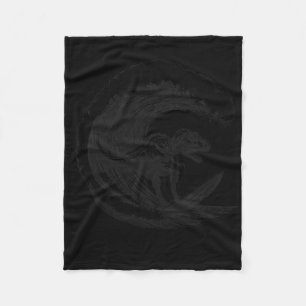 Manta Polar T-rex Dinosaur Surfing Surf Tabla de Surf Surfista