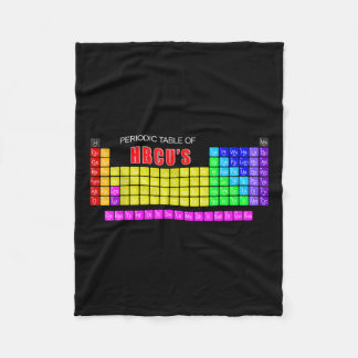 Manta Polar Tabla Periódica De Hbcus Blerd