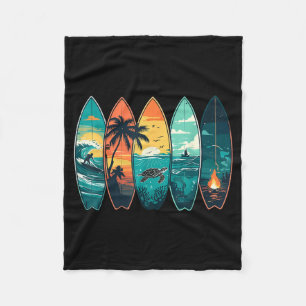 Manta Polar Tablas de surf Atardecer Playa Océano Vibra Surfer