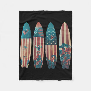 Manta Polar Tablas de surf patrióticas Surfista Surfista 4t