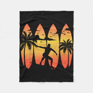 Manta Polar Tablas de surf surfista surf vintage playa verano