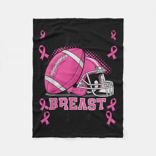 Manta Polar Tackle Breast Cancer Awareness Nk Ribbon Football  (Anverso)