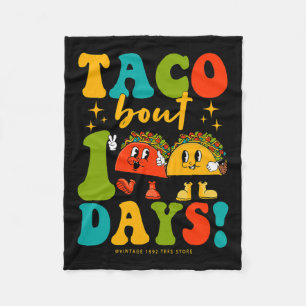 Manta Polar Taco: 100 Días De Actividad Escolar