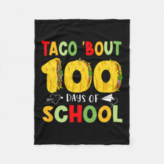 Manta Polar Taco, 100 Días De Colegio Tacos Alegre 100