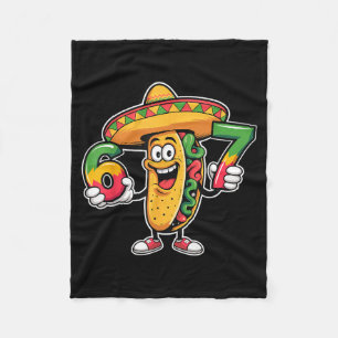 Manta Polar Taco divertido 67 meme cinco de mayo diseño de fie