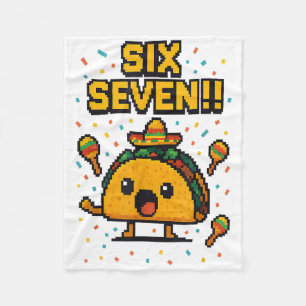 Manta Polar Taco divertido para jugadores Six Seven Cinco De M