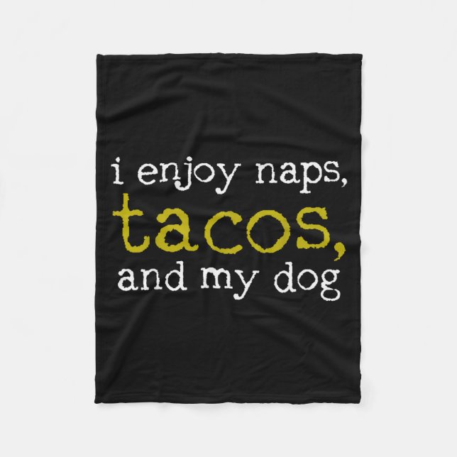 Manta Polar Taco Mexican Foodie Gift Taco Funny  (Anverso)