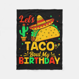 Manta Polar Taco sobre mi cumpleaños comida mexicana cinco de