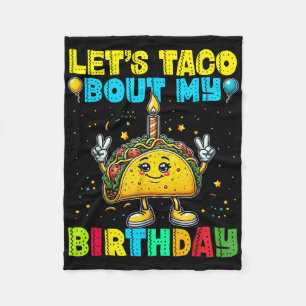 Manta Polar Taco sobre mi cumpleaños Fiesta mexicano gracioso